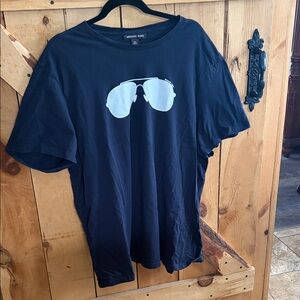 Michael Kors Black Tee with Sunglasses Design, women’s xXL